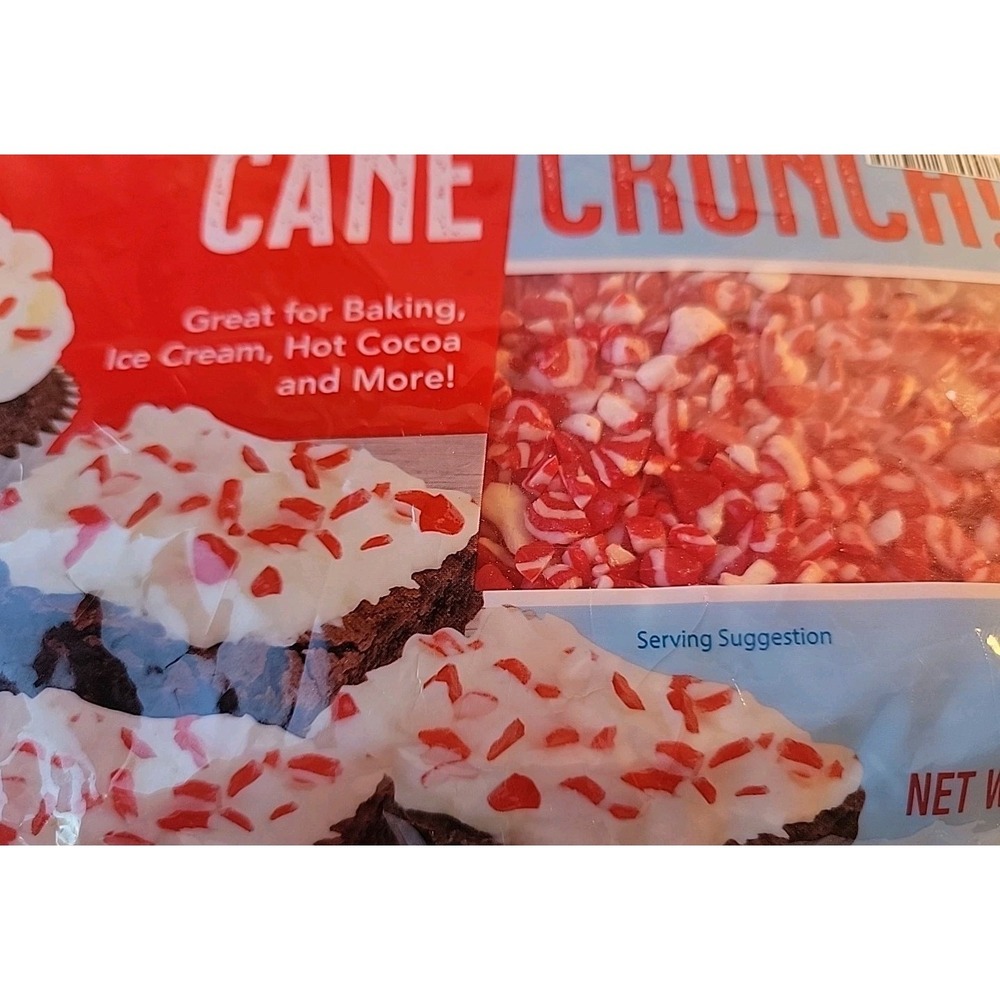 Festival Candy Cane Crunch 10oz Bag Peppermint Candy For Baking,Cocoa, Ice Cream - Picture 2 of 6